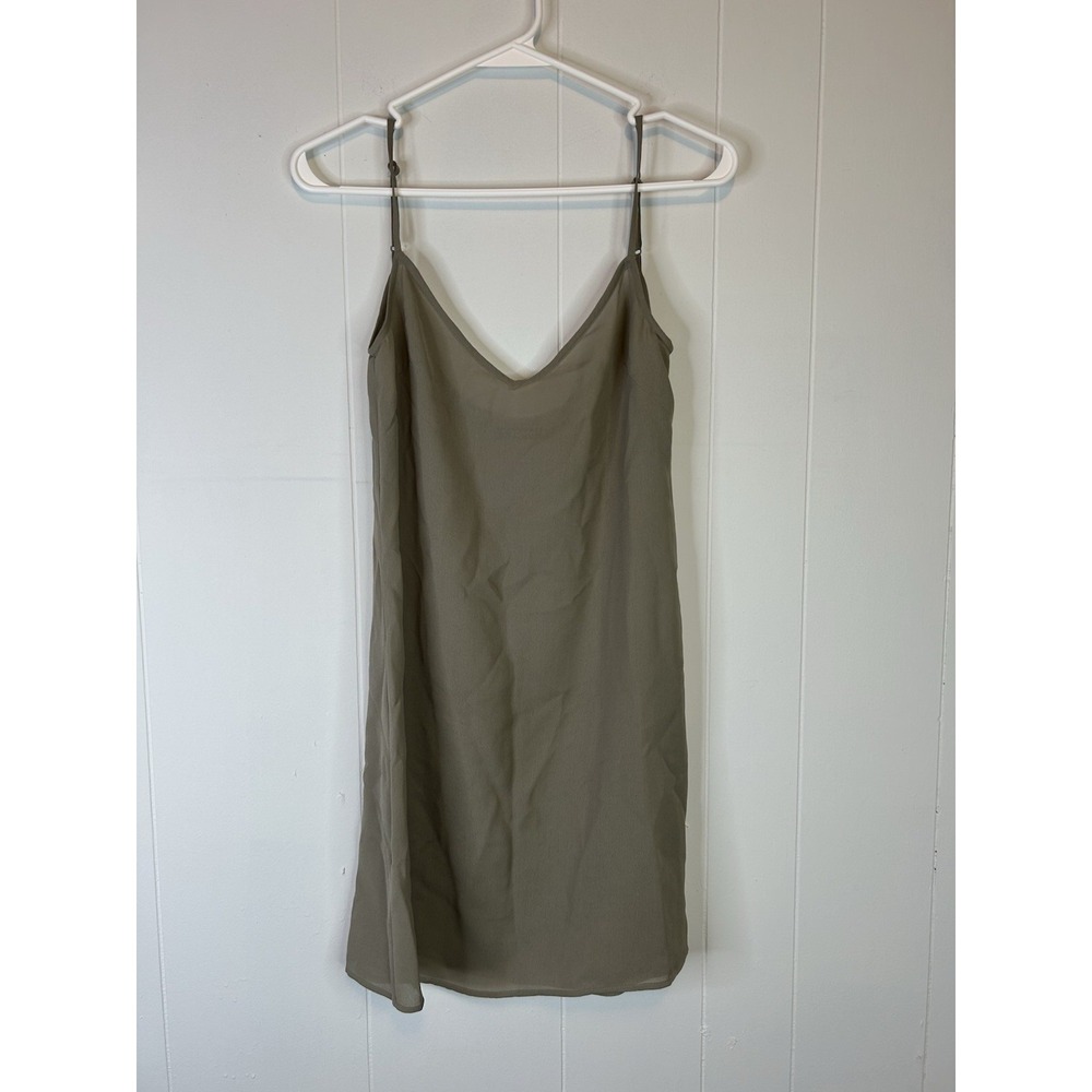 Reiss Women's Size Small Olive Green Mini Slip Dress 185